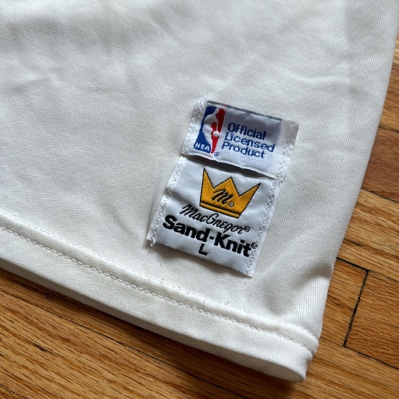 Vintage 1980s Isiah Thomas Detroit Pistons Jersey / Large / Sand Knit / Rare - Picture 2 of 8